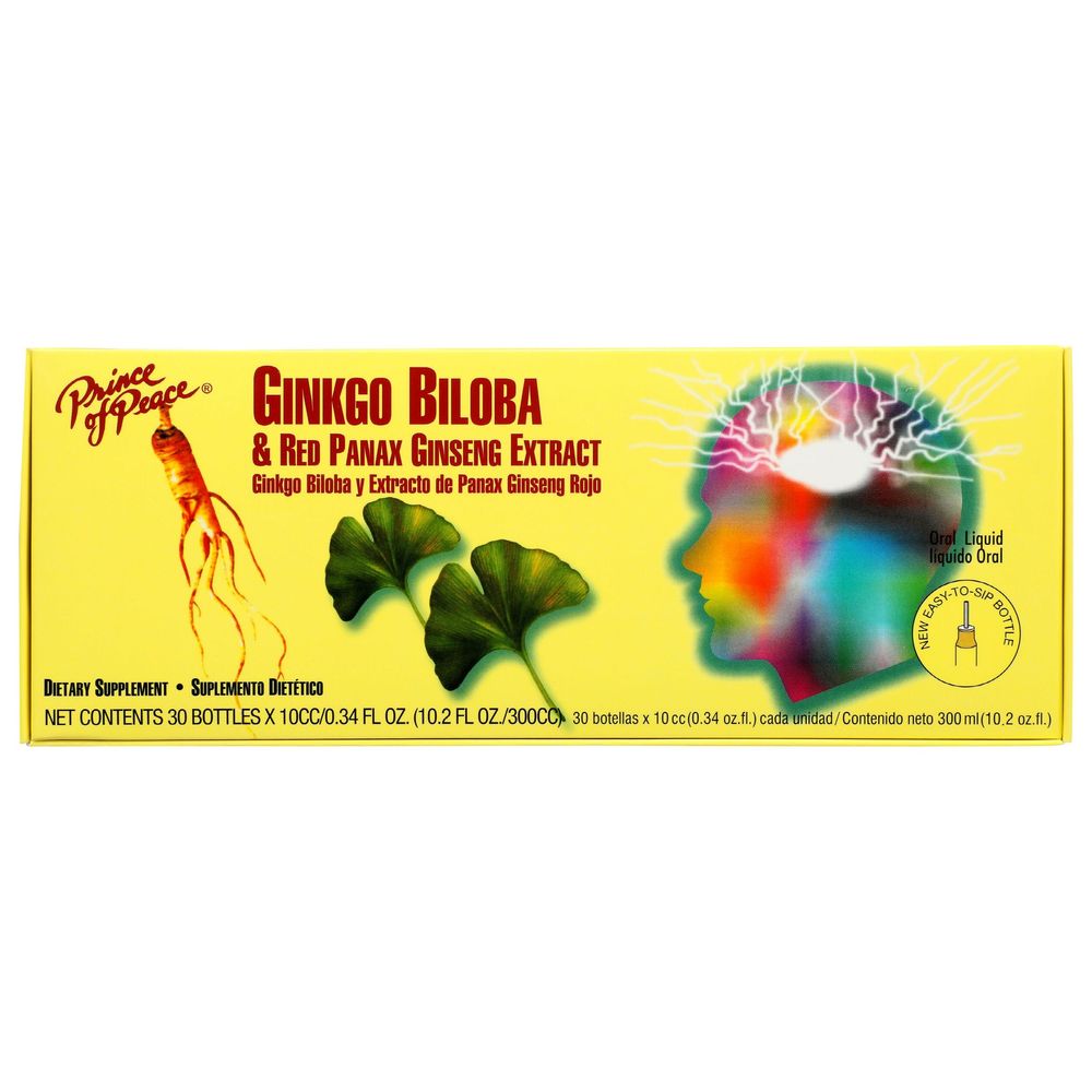Prince Of Peace Ginkgo Biloba And Red Panax Ginseng Extract, 30 Count