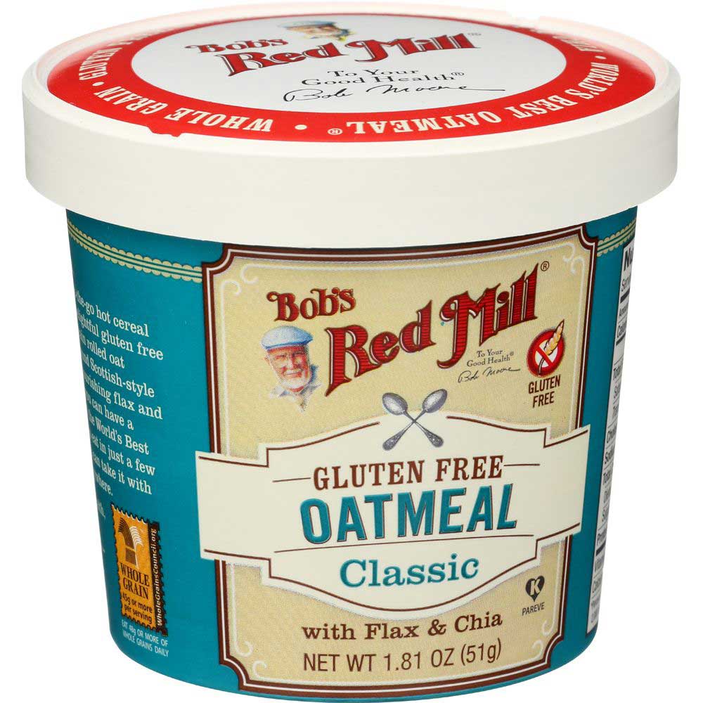 Bob's Red Mill Gluten Free Classic Oatmeal Cup, 1.81 Ounce -- 12 Per Case