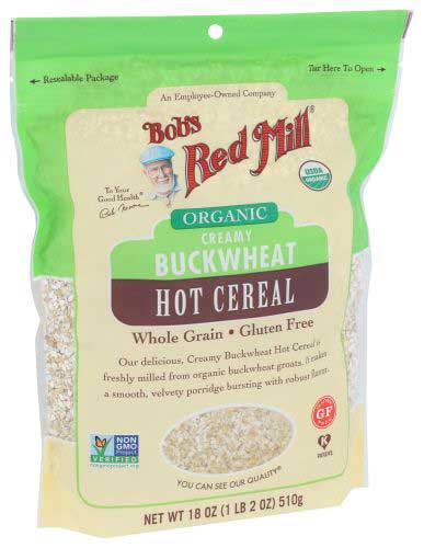 Bob's Red Mill Organic Creamy Buckwheat Hot Cereal, 18 Ounce -- 4 Per Case
