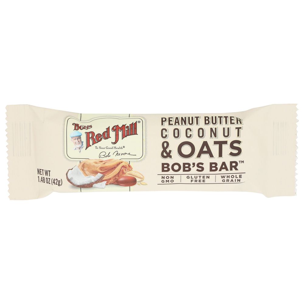 Bobs Red Mill Peanut Butter Coconut and Oats Bar, 7.4 Ounce -- 6 per case