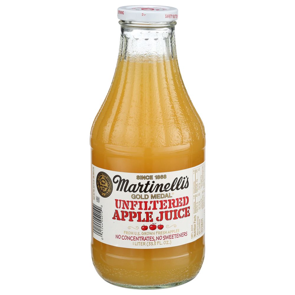 Martinelli's Gold Medal Unfiltered Apple Juice, 33.8 Fluid Ounce -- 6 Per Case