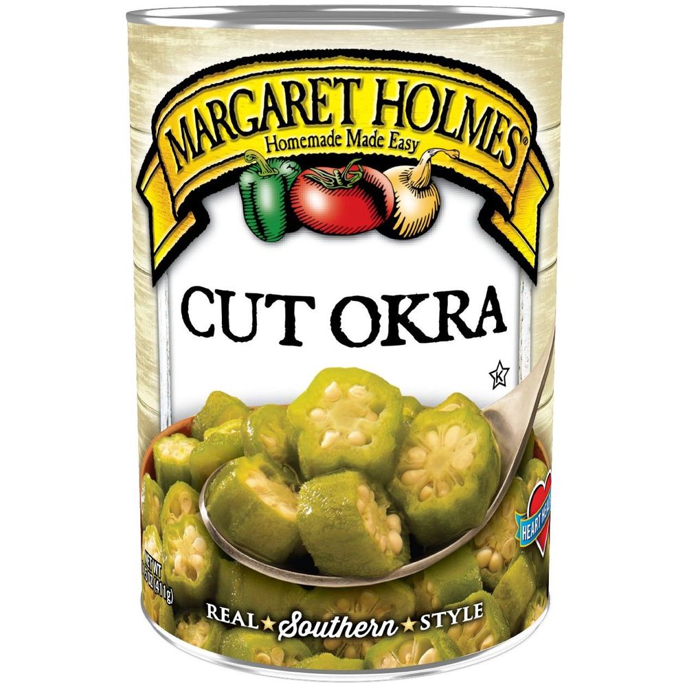 Margaret Holmes Cut Okra, 14.5 Ounce -- 12 Per Case