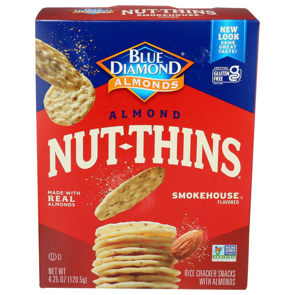 Blue Diamond Growers Smokehouse Thin Cracker, 4.25 Ounce -- 12 per case.