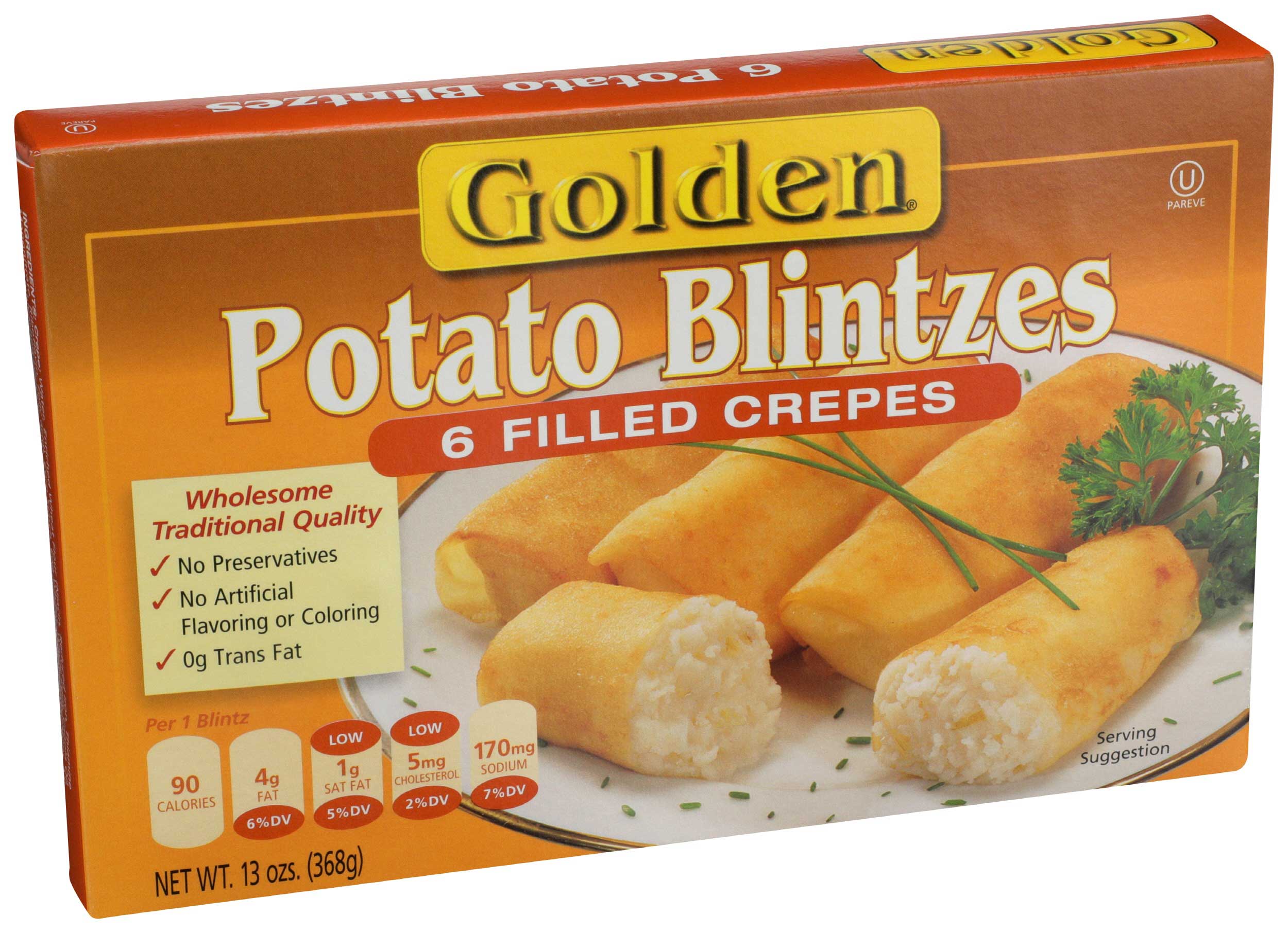 Golden Potato Blintzes, 13 Ounce -- 12 Per Case