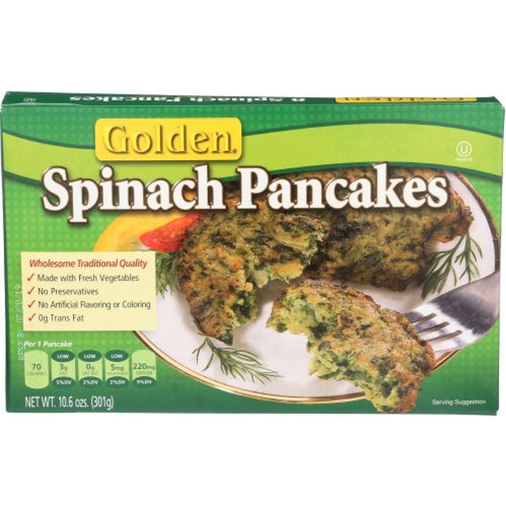 Golden Potato Spinach Pancakes, 10.6 Ounce -- 12 Per Case