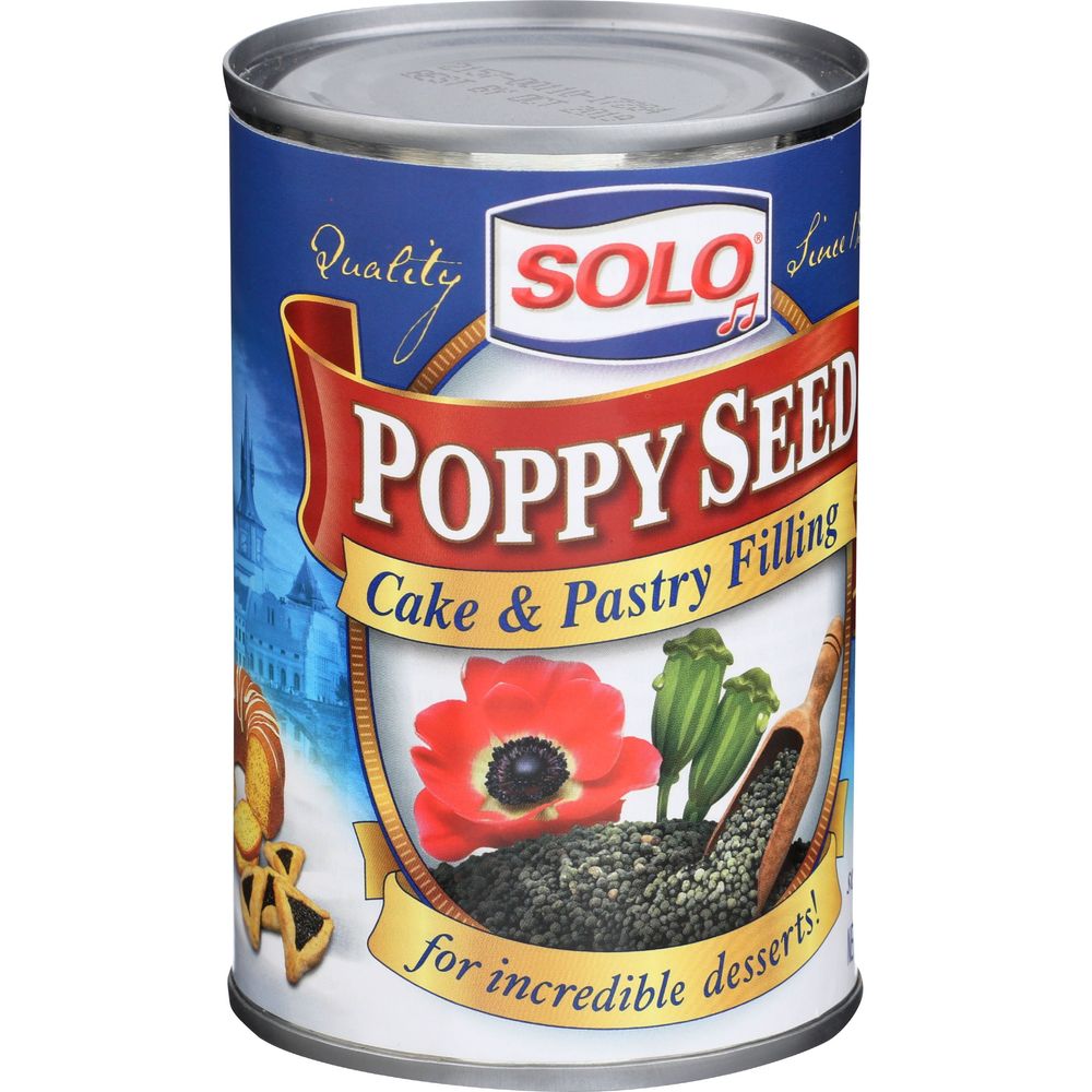 Solo Poppy Seed Cake And Pastry Filling, 12.5 Ounce -- 6 Per Case