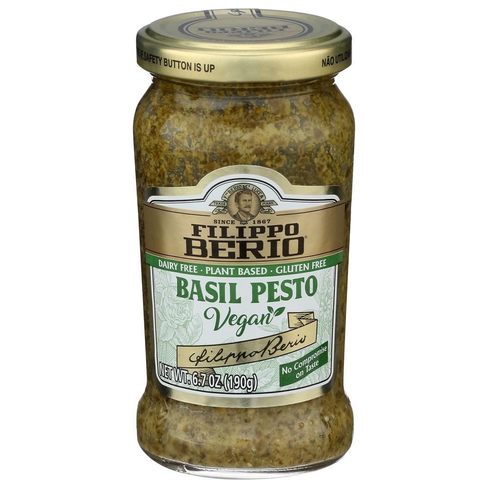 Filippo Berio Vegan Basil Pesto, 6.7 Ounce -- 6 Per Case