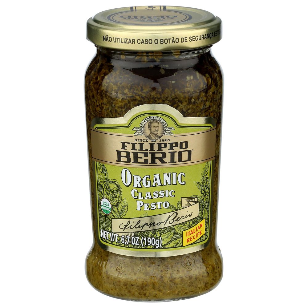 Filippo Berio Organic Classic Pesto, 6.7 Ounce -- 6 Per Case