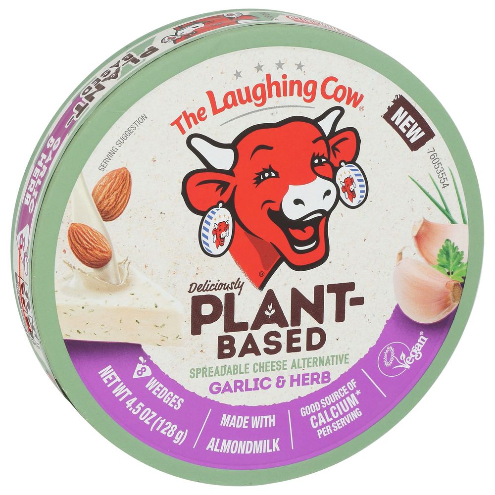 The Laughing Cow Plant-based Garlic And Herb Cheese, 4.5 Ounce -- 8 Per Case