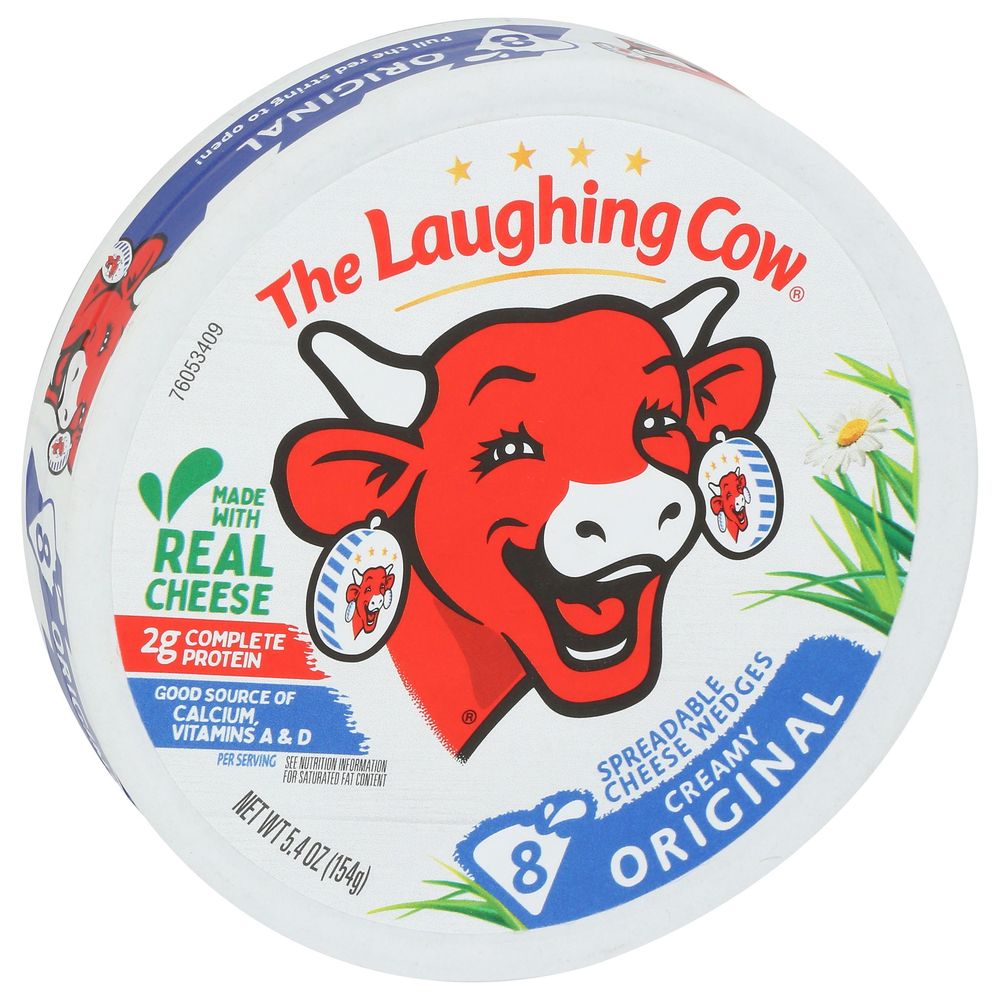 The Laughing Cow Creamy Original Spreadable Cheese Wedge, 5.4 Ounce -- 12 Per Case