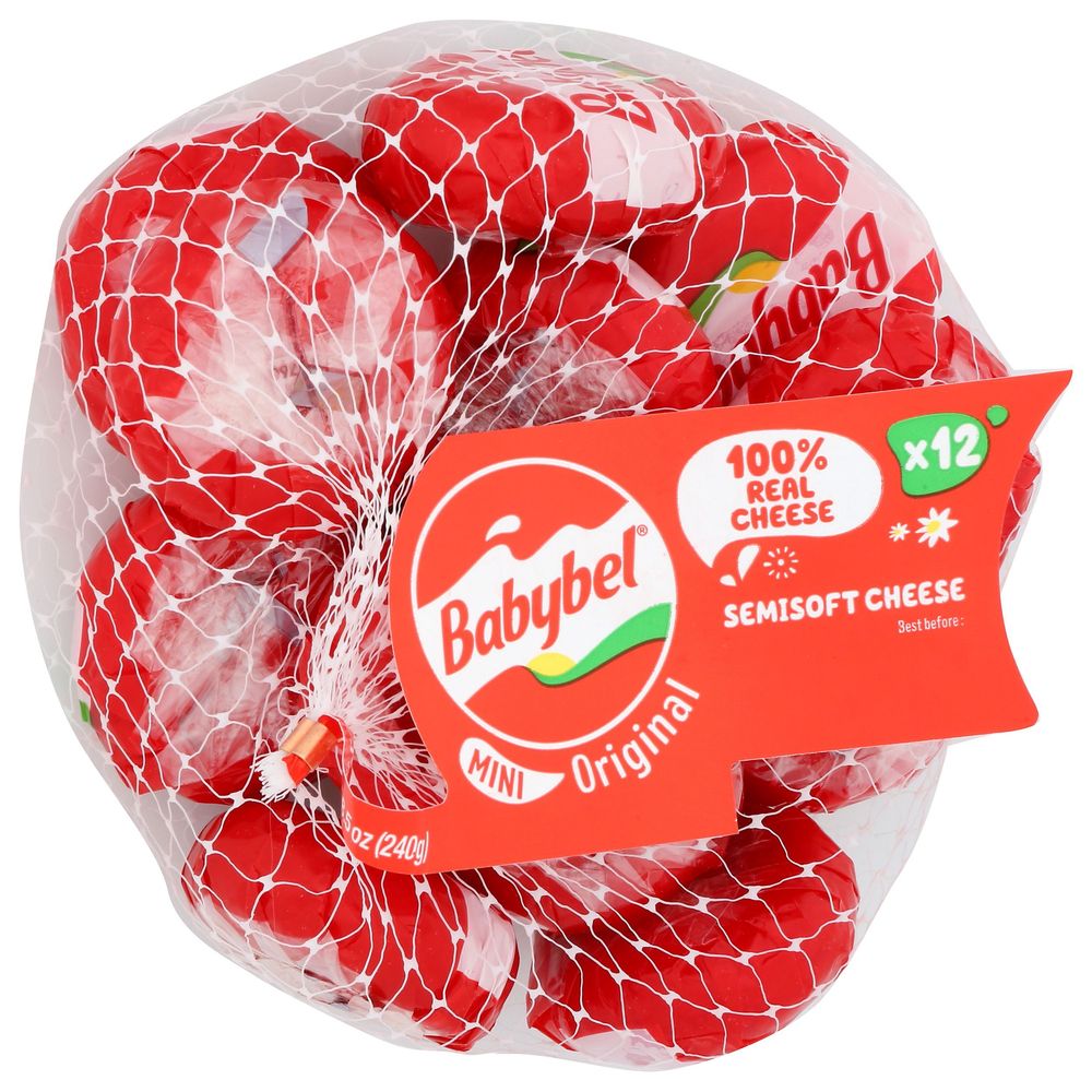 Mini Babybel Original Semisoft Cheese, 8.5 Ounce -- 12 Per Case