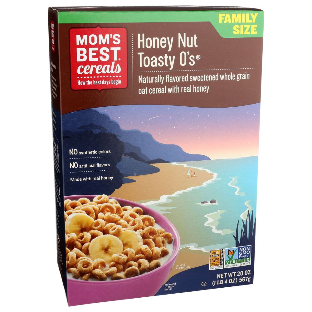 Moms Best Cereals Honey Nut Toasty Os Cereal, 20 Ounce -- 10 Per Case