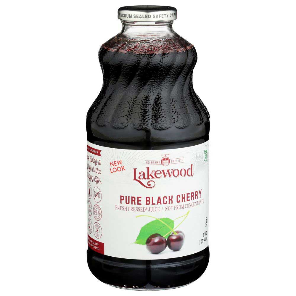 Lakewood Pure Black Cherry Juice, 32 Fluid Ounce -- 6 Per Case