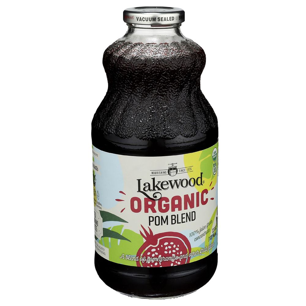 Lakewood Organic Pomegranate Juice Blend, 32 Fluid Ounce -- 6 Per Case