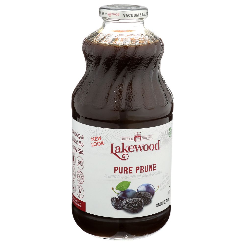 Lakewood Pure Prune Juice, 32 Fluid Ounce -- 6 Per Case