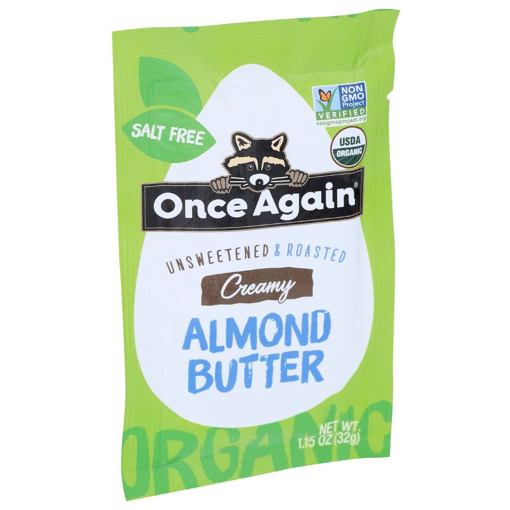 Once Again Organic Original Creamy Almond Butter, 1.15 Ounce -- 10 per case