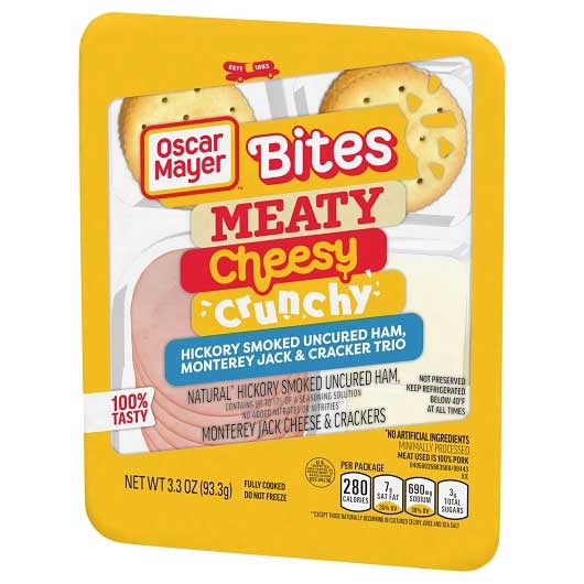 Oscar Mayer Ham, Monterey Jack & Cracker Trio, 3.3 Ounce -- 7 per case