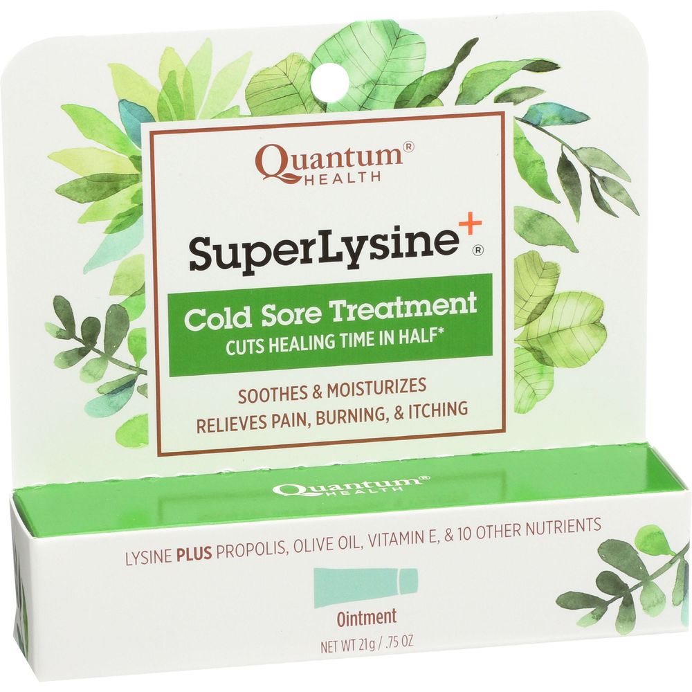 Quantum Superlysine Plus Cold Sore Treatment Ointment, 0.75 Ounce