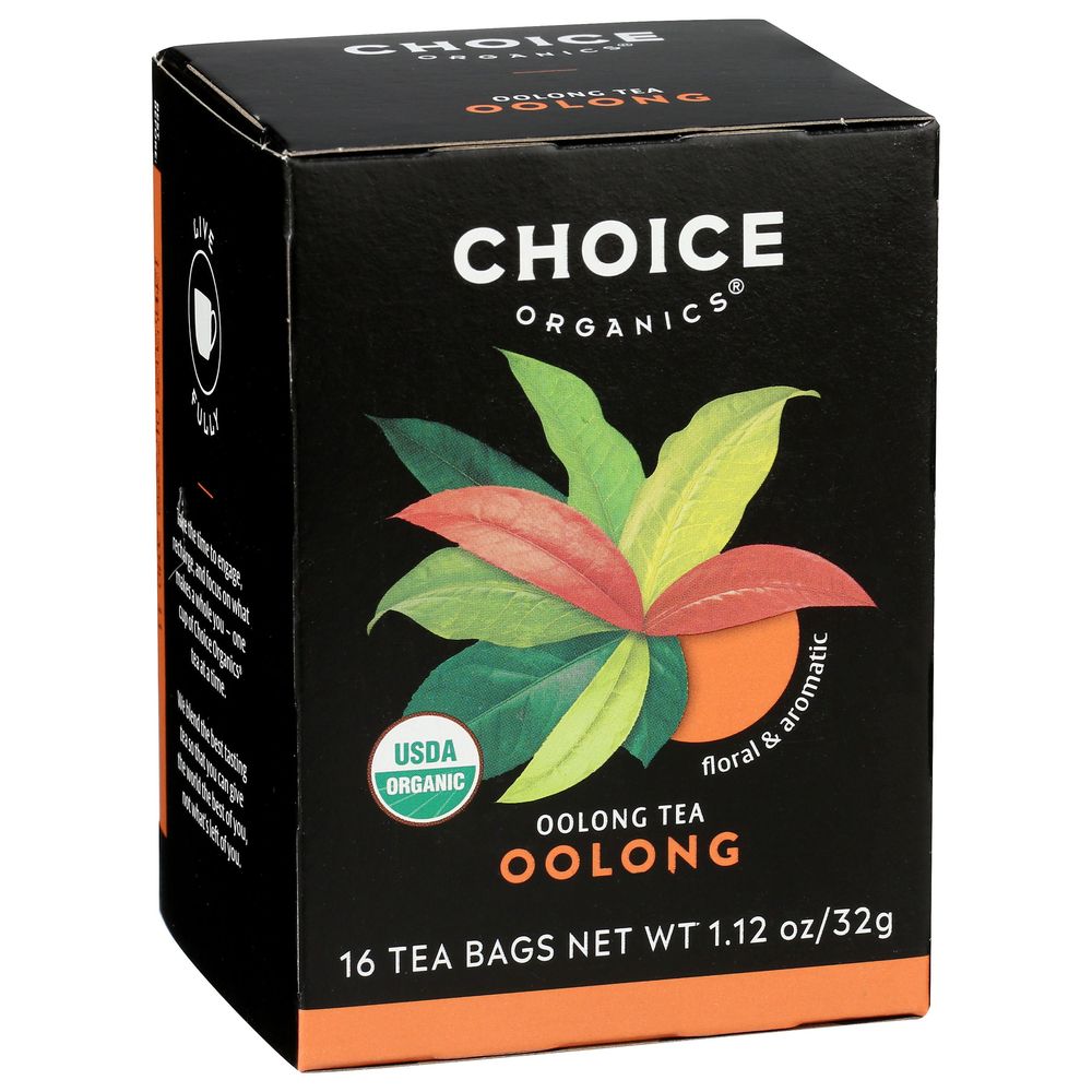 Choice Organic Oolong Tea, 16 Tea Bags -- 6 Per Case