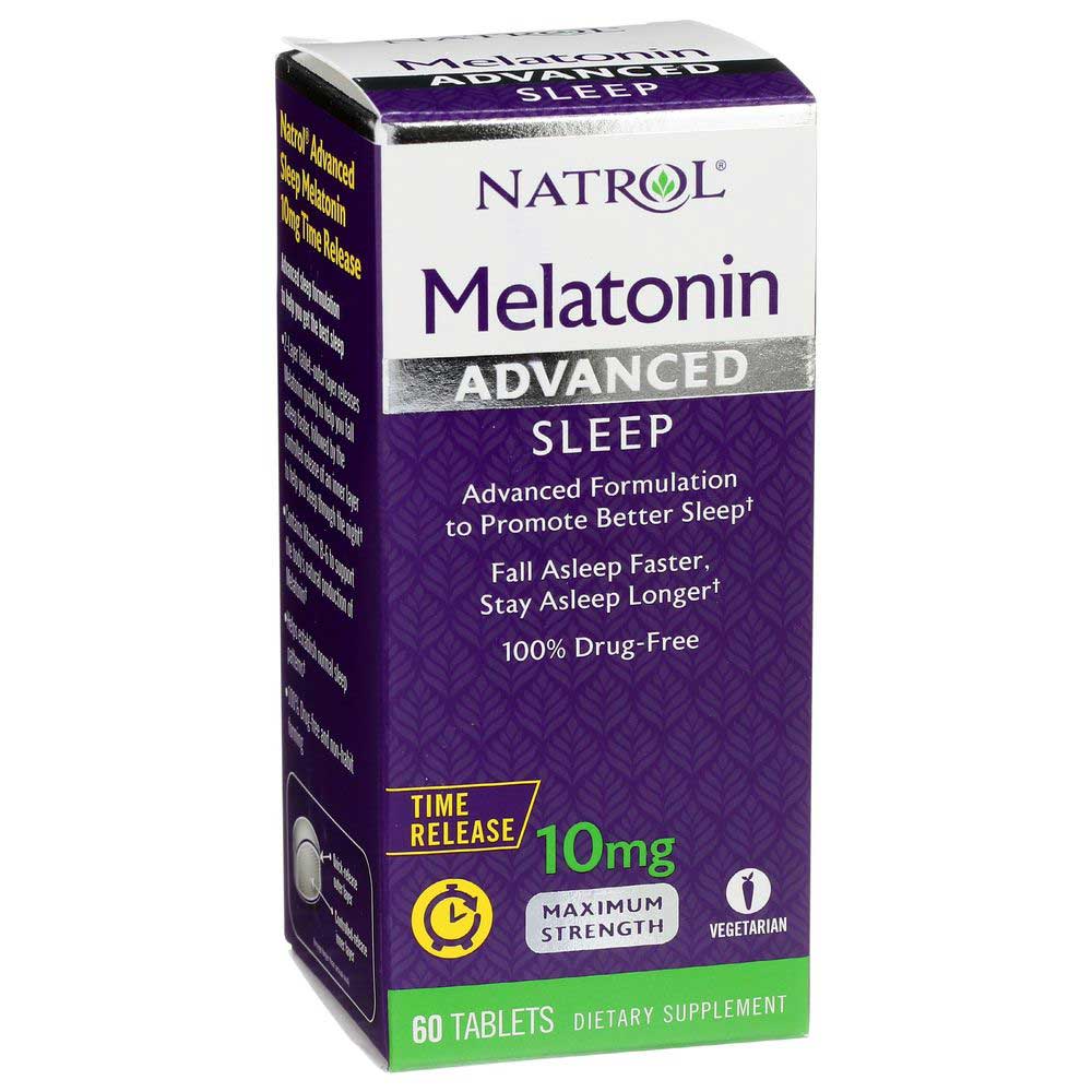 Natrol Melatonin Advanced Sleep Time Release 10mg Tablet, 60 Count