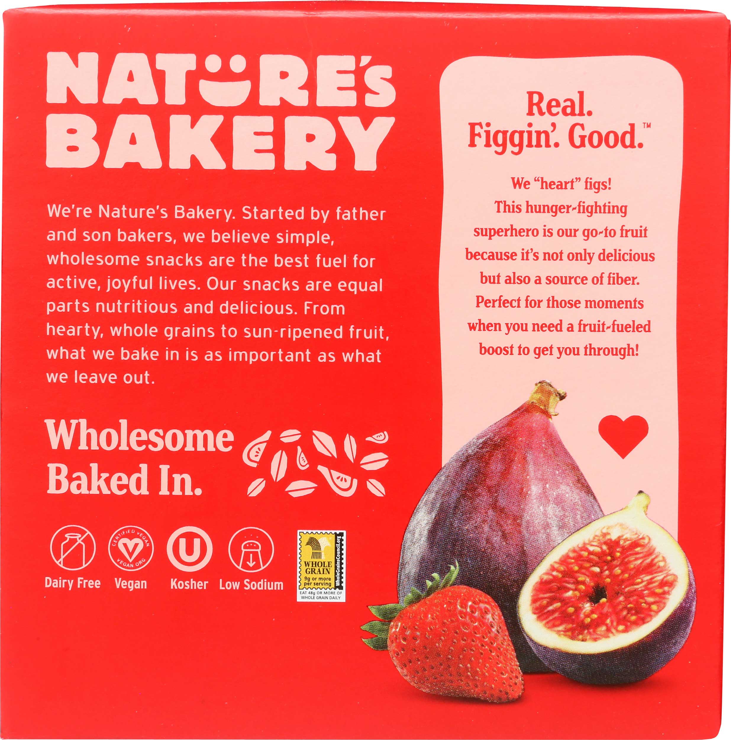 Nature's Bakery Strawberry Stone Ground Whole Wheat Fig Bar, 12 Ounce -- 6 Per Case