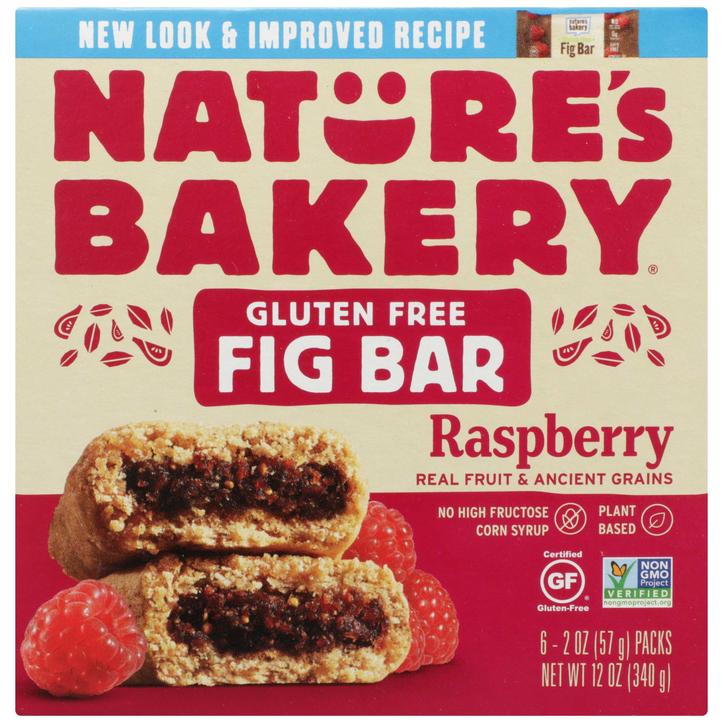 Nature's Bakery Gluten Free Raspberry Fig Bar, 6 Count -- 6 Per Case