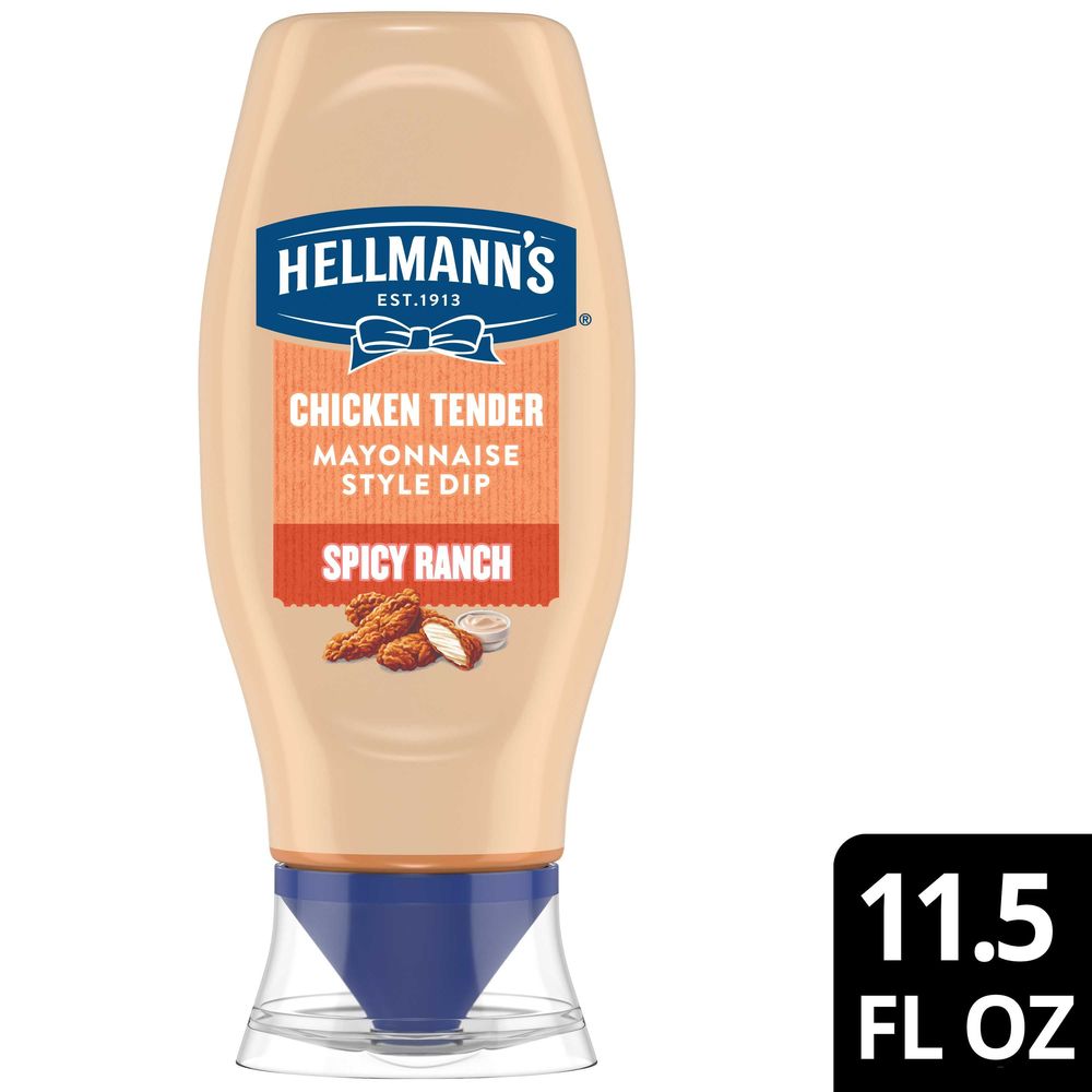 Hellmann's Chicken Tender Spicy Ranch Mayonnaise Style Dip, 11.5 Fluid Ounce -- 8 Per Case