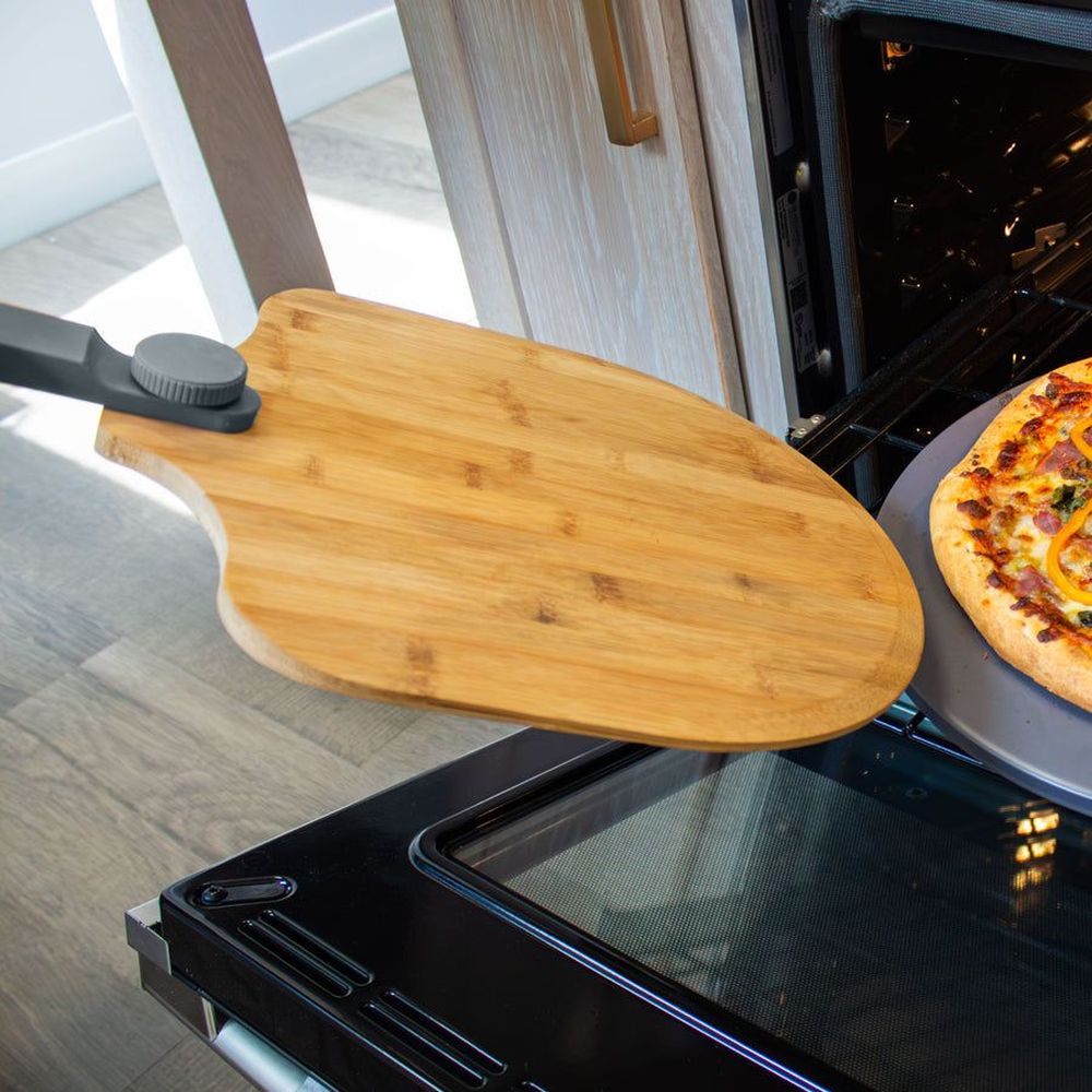 Old Stone Pizza Kitchen Bamboo Pizza Peel With Folding Handle, 14 X 16 Inch