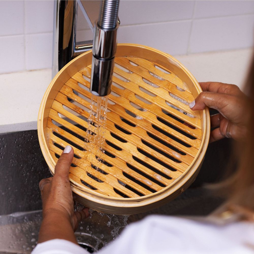 Joyce Chen 2-tier Bamboo Steamer Basket, 6 Inch