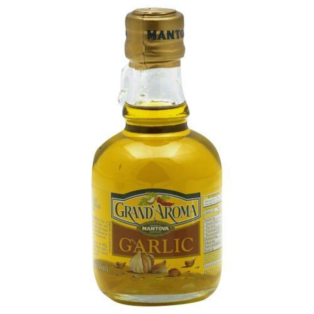 Grand'aroma Garlic Flavored Extra Virgin Olive Oil, 8.5 Fluid Ounce -- 6 Per Case