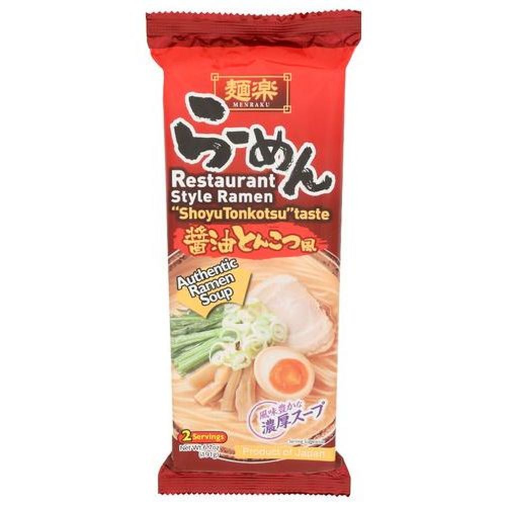 Hikari Menraku Shoyu Tonkotsu Taste Restaurant Style Ramen, 6.7 Ounce -- 12 Per Case