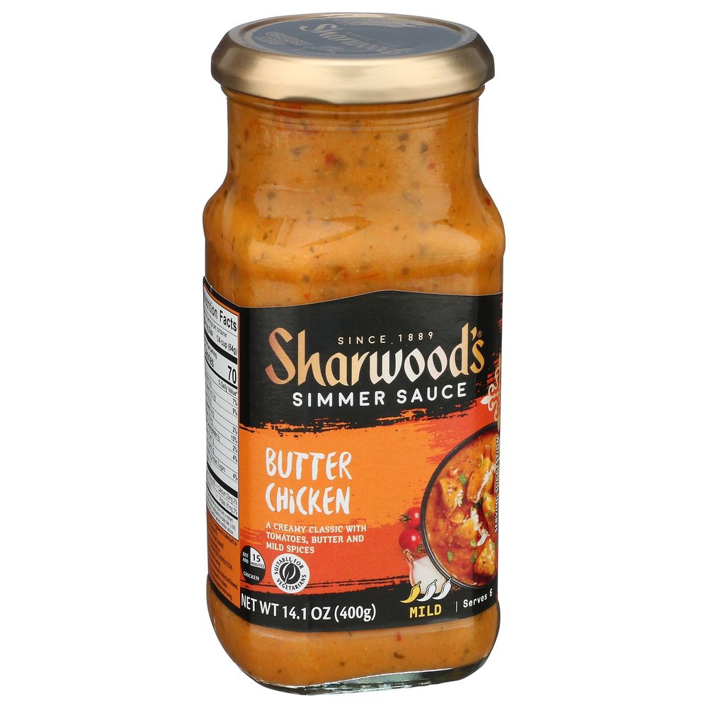 Sharwoods Mild Butter Chicken Simmer Sauce, 14.1 Ounce -- 6 Per Case