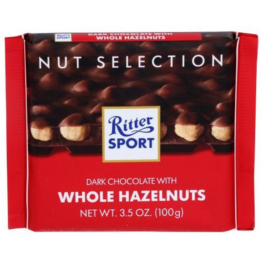 Ritter Sport Dark Chocolate With Whole Hazelnuts, 3.5 Ounce -- 10 Per Case