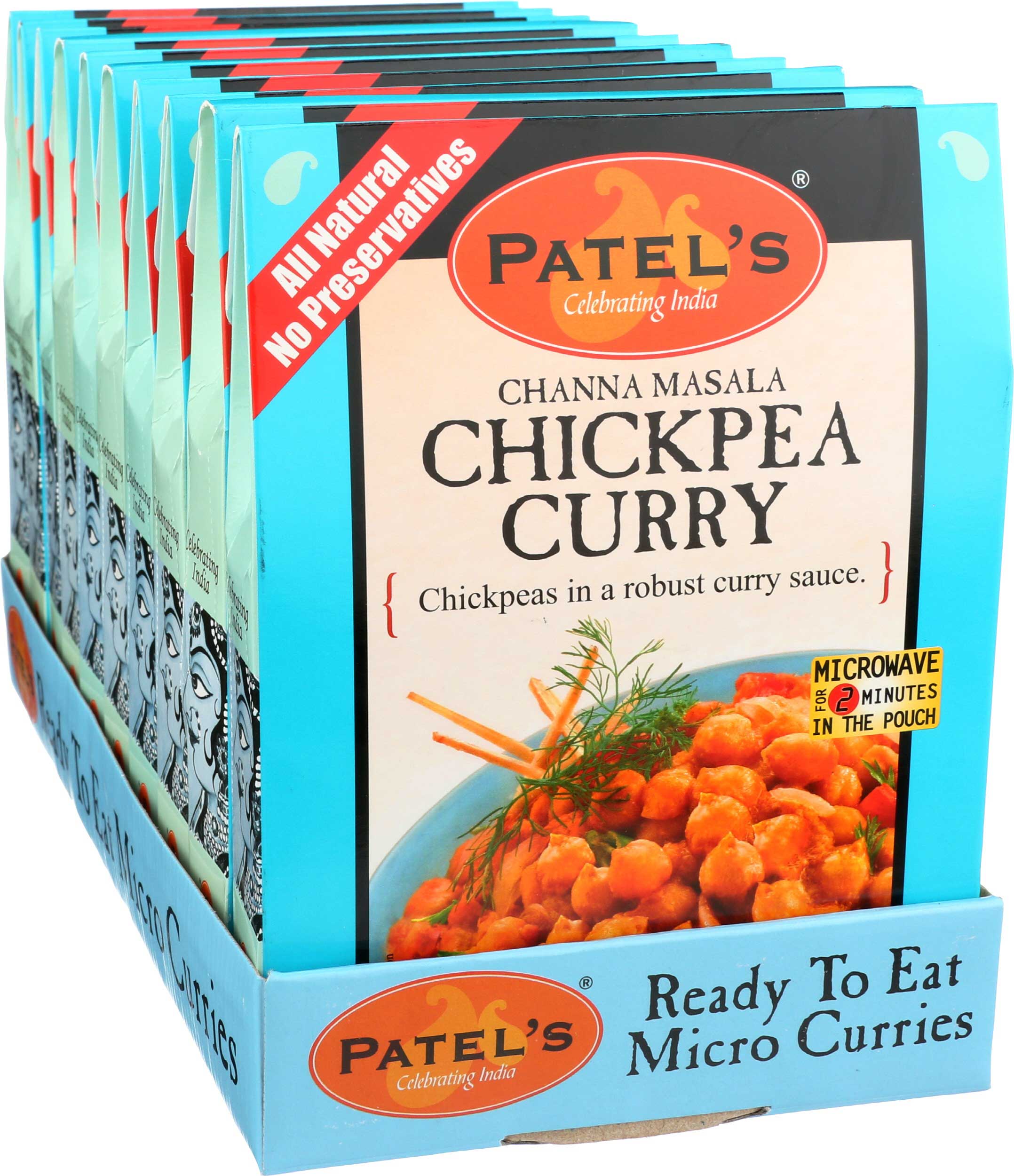 Patel's Tomato And Chickpea Curry Sauce Mix, 9.9 Ounce -- 6 Per Case