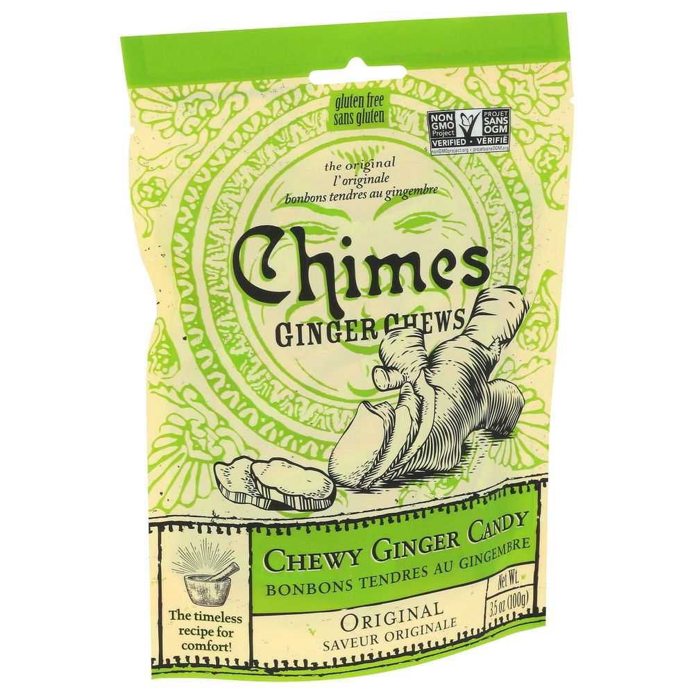 Chimes Original Ginger Chews, 3.5 Ounce -- 12 Per Case