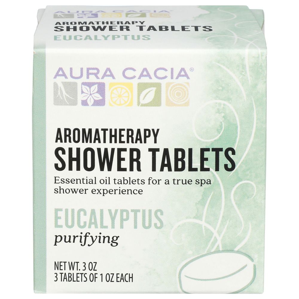 Aura Cacia Purifying Eucalyptus Shower Tablet, 3 Ounce -- 3 Per Case