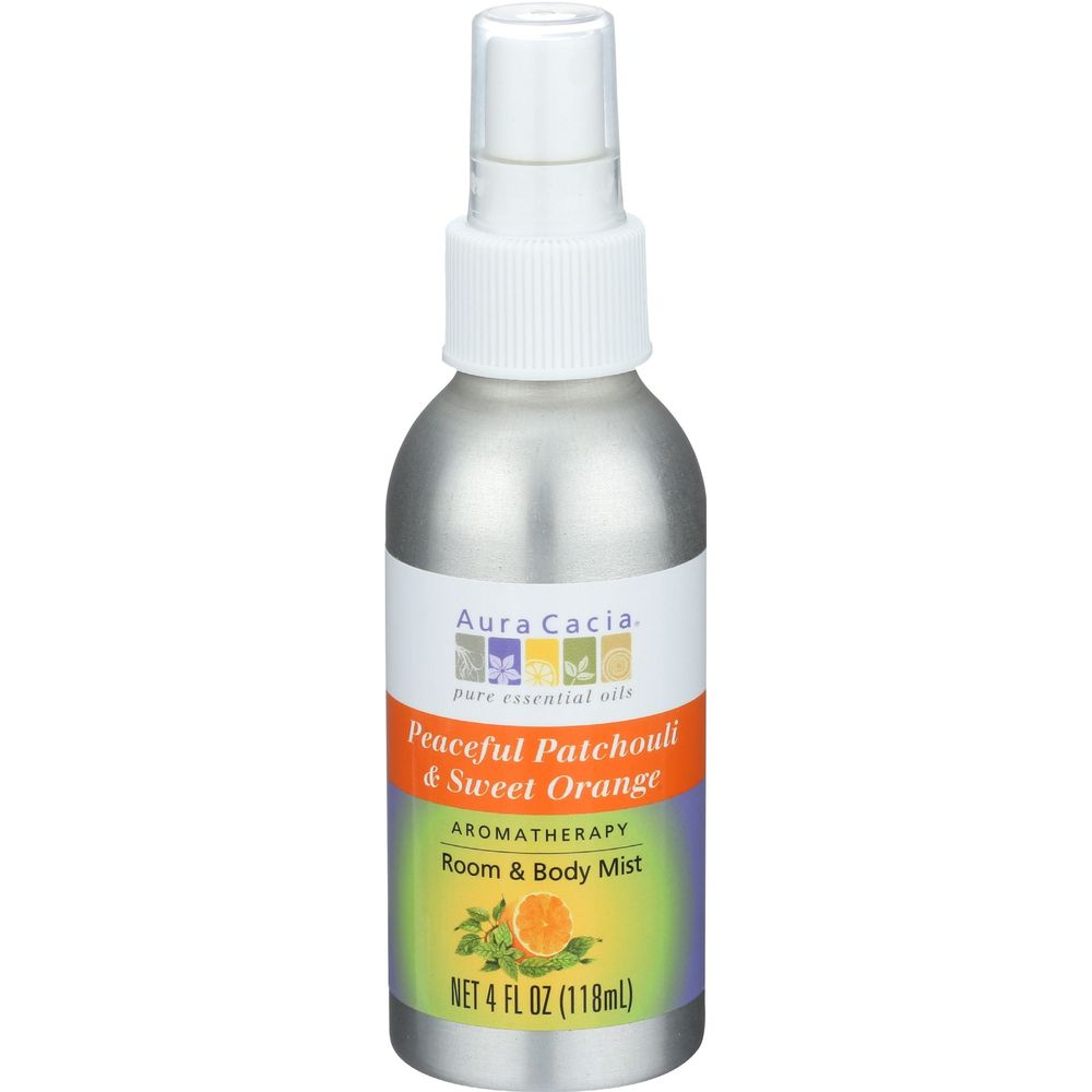 Aura Cacia Patchouli And Sweet Orange Aromatherapy Mist, 4 Ounce -- 3 Per Case