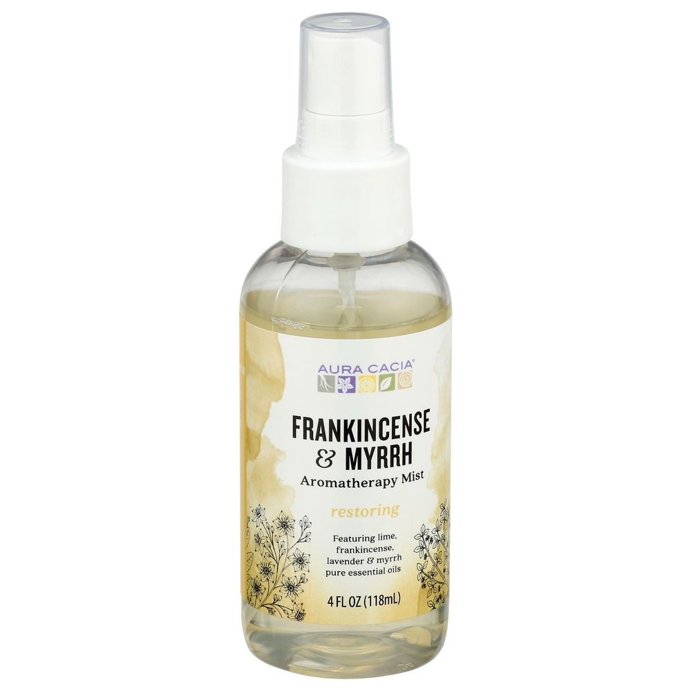 Aura Cacia Restoring Frankincense And Myrrh Aromatherapy Mist, 4 Fluid Ounce