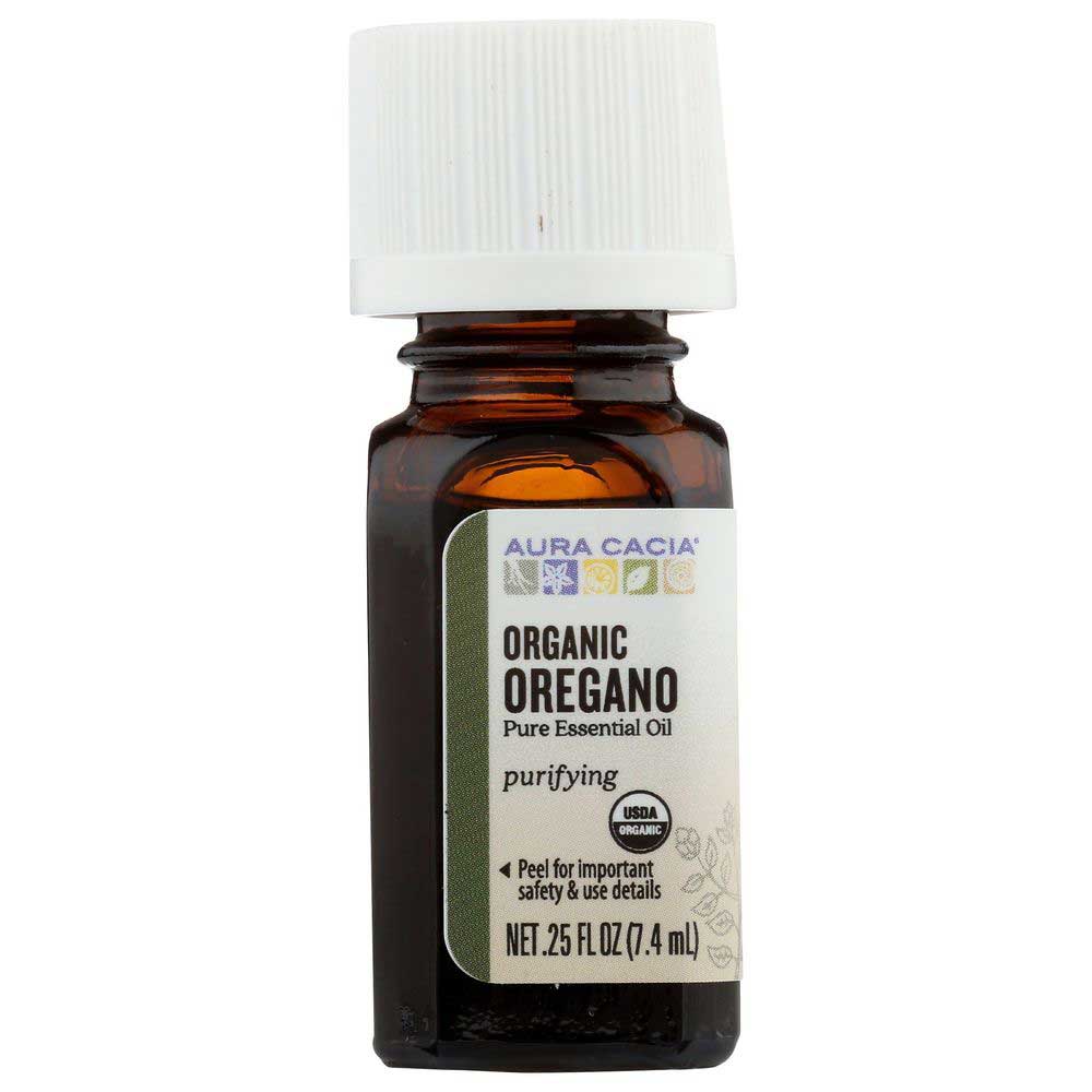 AURA CACIA ORGANIC OREGANO ESSENTIAL OIL 0.25 FL. OZ. AURA CACIA ORGANIC OREGANO ESSENTIAL OIL 0.25 FL. OZ.