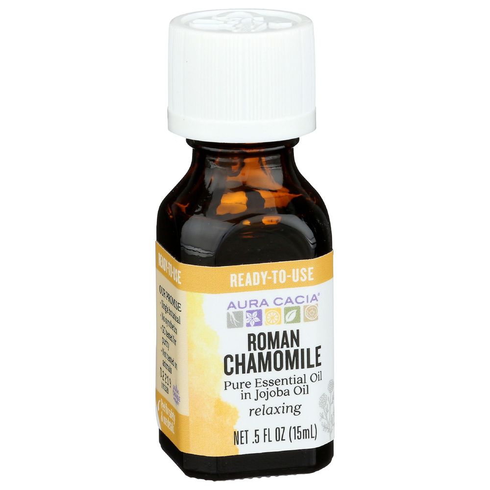 Aura Cacia Roman Chamomile Essential Oil, 0.5 Ounce
