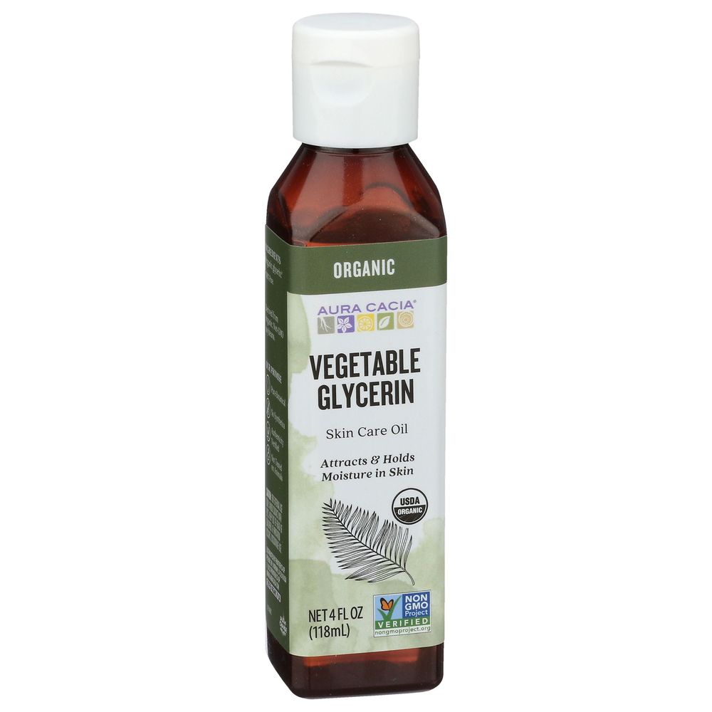 Aura Cacia Organic Vegetable Glycerin Skin Care Oil, 4 Ounce -- 3 Per Case