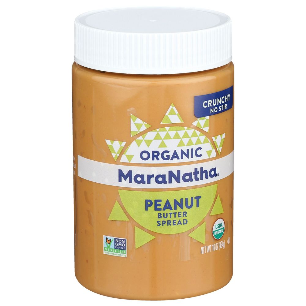Maranatha Natural Organic No Stir Crunchy Peanut Butter, 16 Ounce -- 6 Per Case