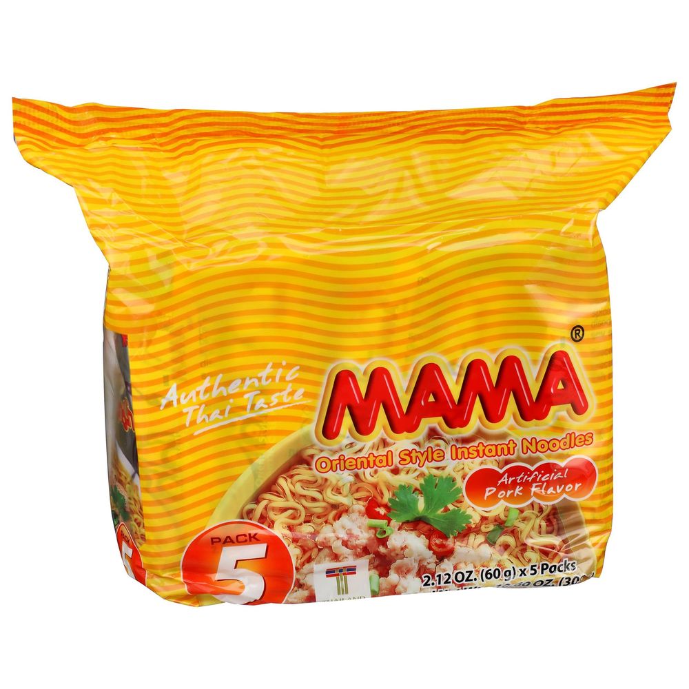 Mama Pork Flavor Oriental Style Instant Noodles, 10.58 Ounce -- 6 Per Case