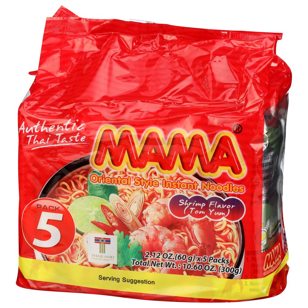 Mama Shrimp Flavor Tom Yum Oriental Style Instant Noodles, 10.58