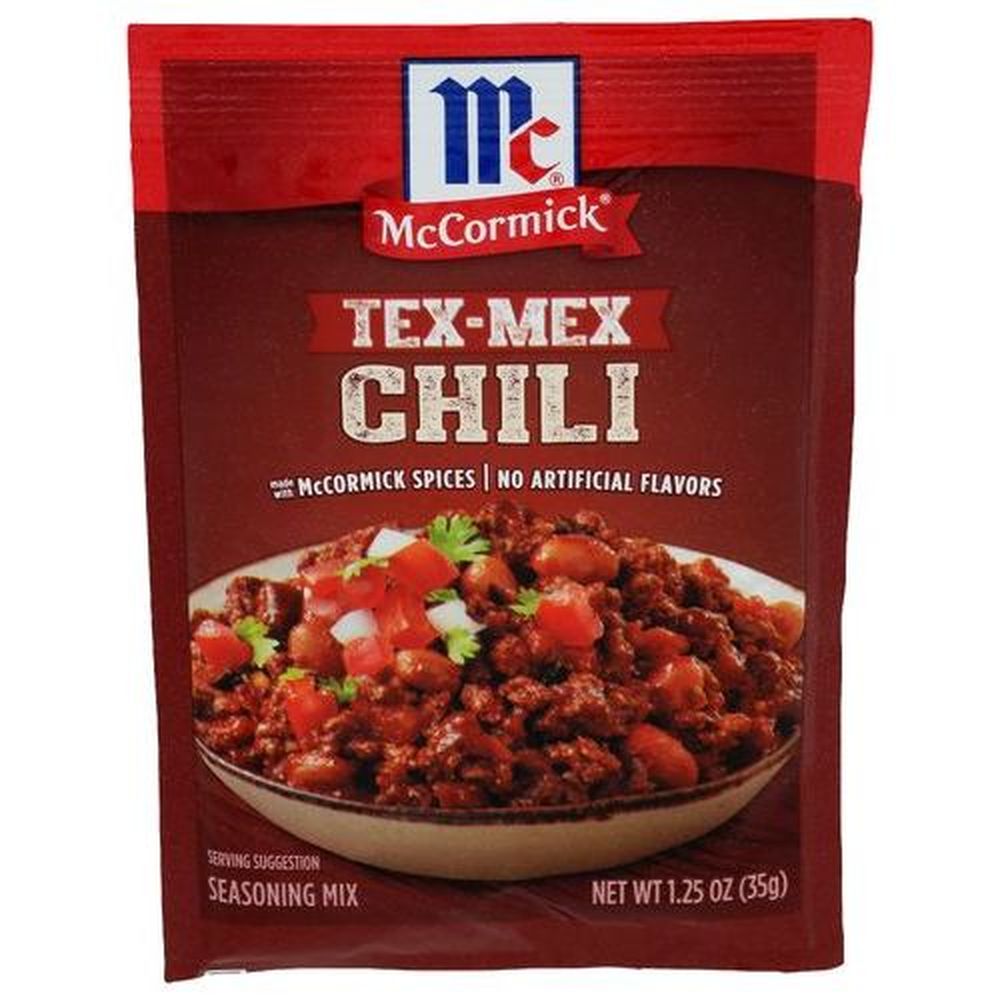 Mccormick Tex Mex Chili Seasoning Mix, 1.25 Ounce -- 12 Per Case