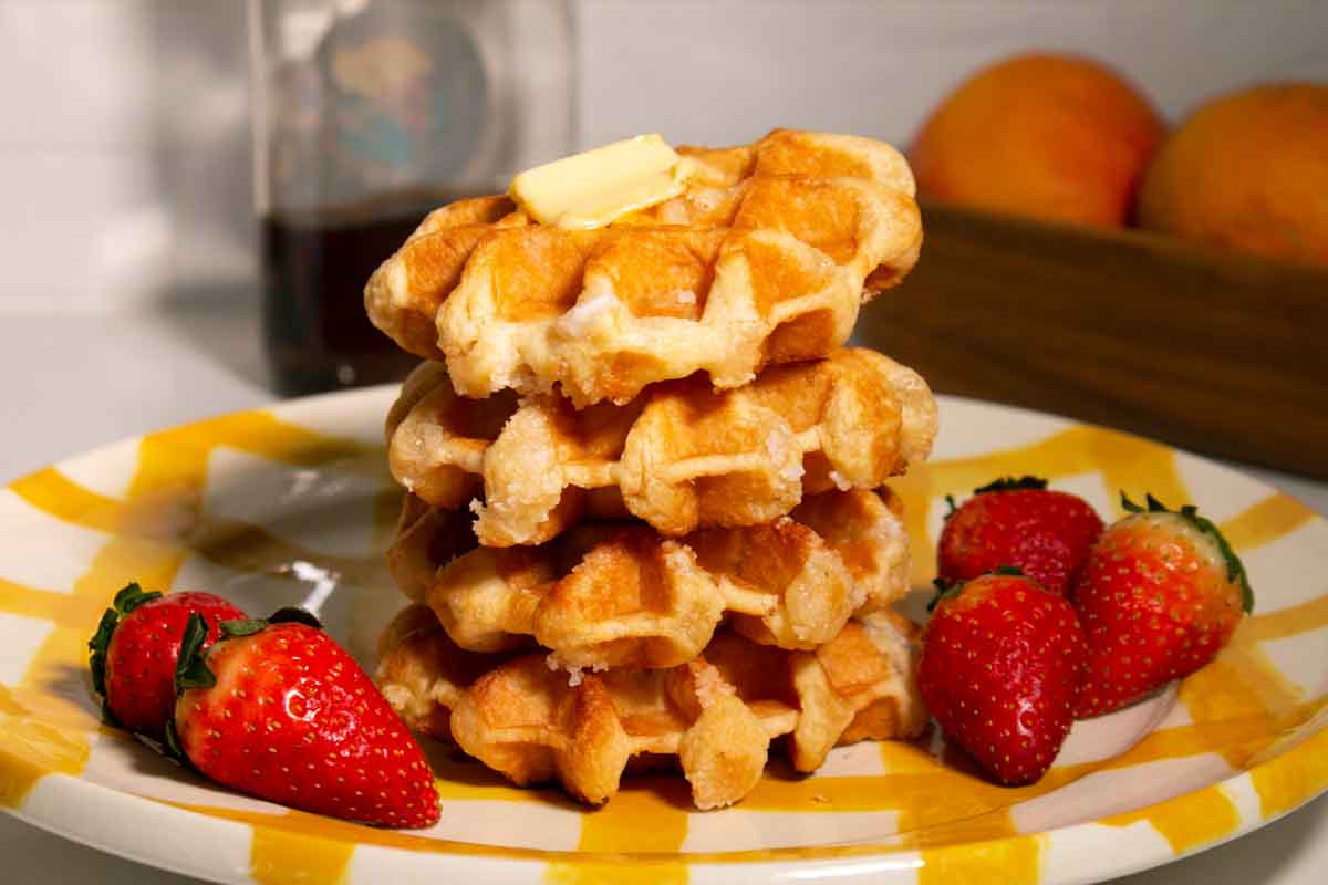 Avieta Individually Wrapped Pearl Sugar Waffles, 1.94 Ounce -- 52 Per Case
