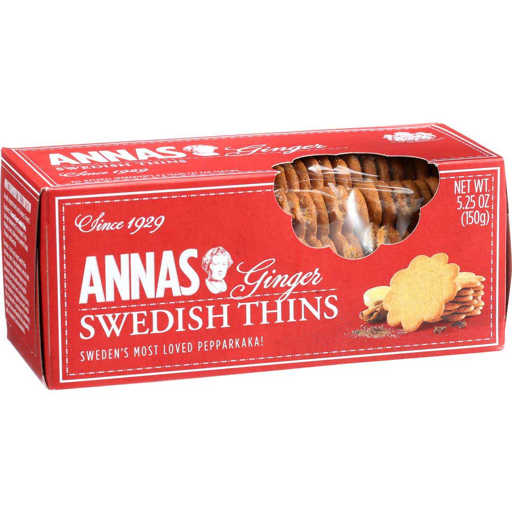 Annas Ginger Thins - 5.25 Oz Pack -- 12 Per Case.