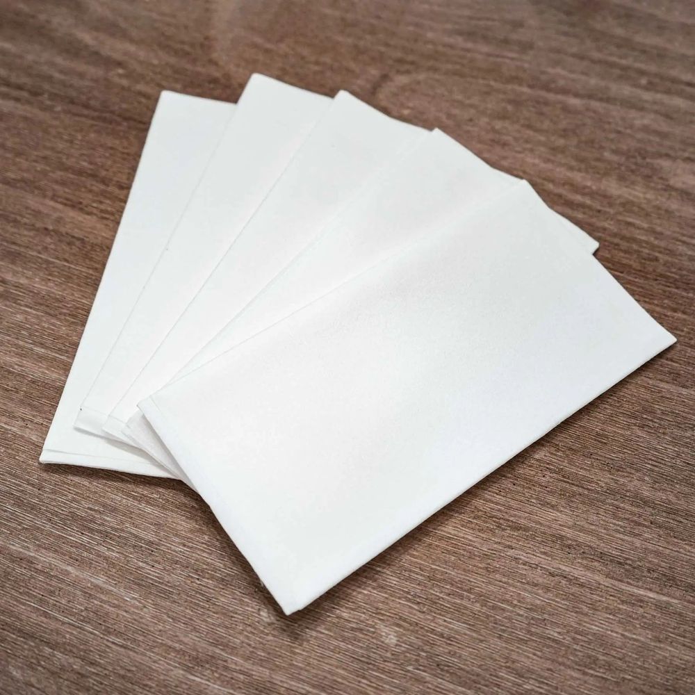 Servilleta Para Cena Morcon Airlaid Valay Blanca De 8 Dobleces Y 1 Capa, 50 Unidades -- 6 Por Caja