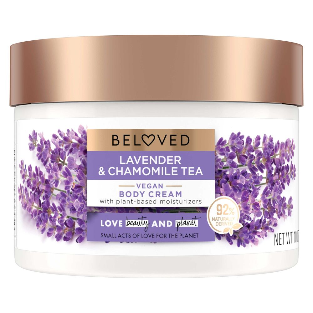 Love Beauty & Planet Beloved Lavender & Chamomile Tea Body Cream, 10 Ounce -- 6 Per Case