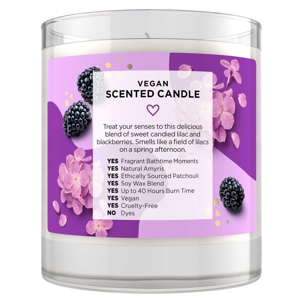 Love Beauty & Planet Candied Lilac & Blackberry Candle, 7 Ounce -- 6 Per Case
